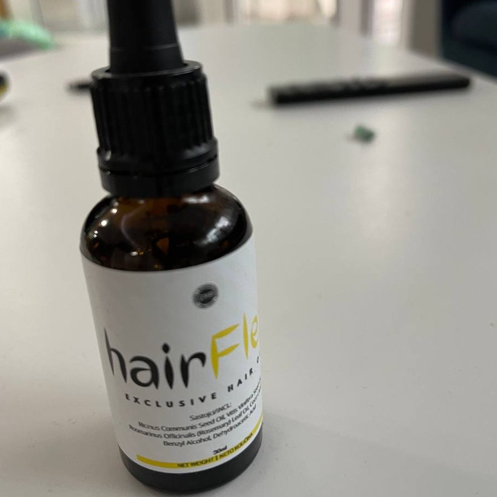 HairFlex, smeđa bočica ulja za kosu s kapaljkom